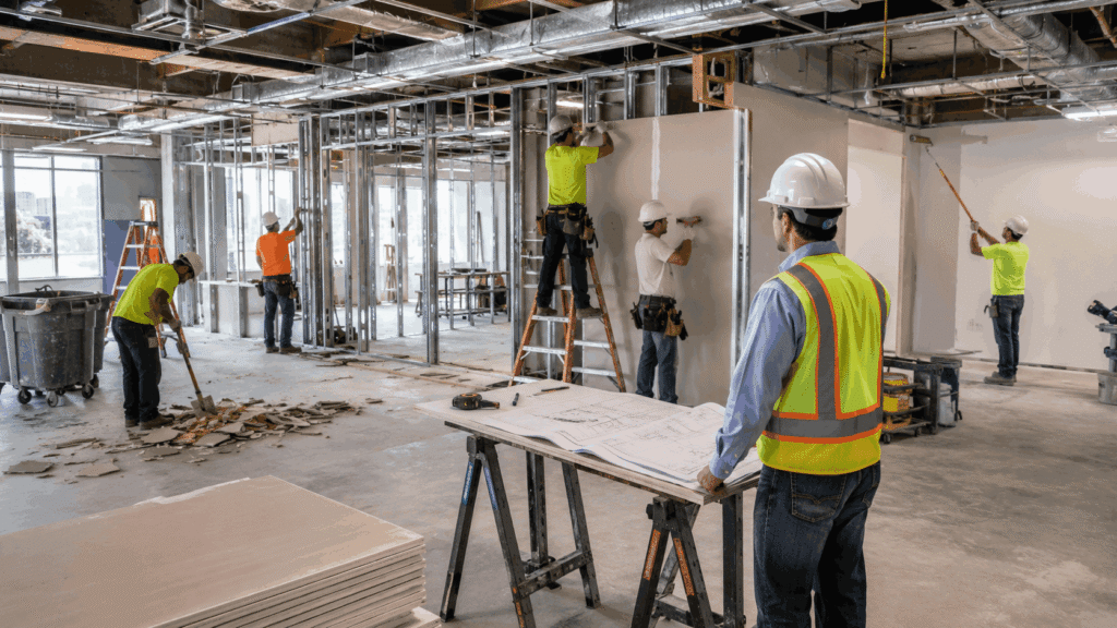 Multi Trade Commercial Buildout Crew